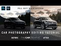 How to edit Car Photos using POLARIZER FILTER (CPL) | Car Photography Tutorial Lightroom/Photoshop