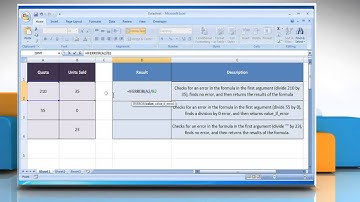 How to use the IFERROR Function in Excel :Tutorial