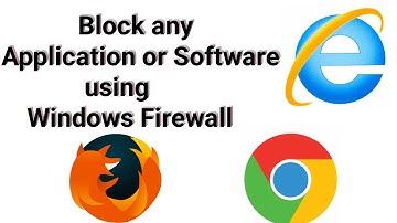 Block any program using windows firewall | How To block any Software with Windows Firewall