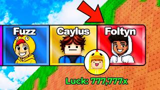 I Found YOUTUBER Zones In Kick A Lucky Block...