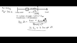 3 Phase Fault Example Power PE Exam