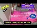 Eliminate Tile Cracking With Redguard Crack Isolation Membrane.