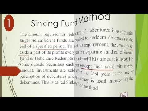 Sinking Fund Youtube