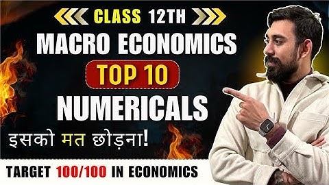 All important Numericals | Macro Economics | One Shot