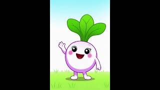 Hello! I am a turnip and I am a vegetable #englishforkids #englishooling #english