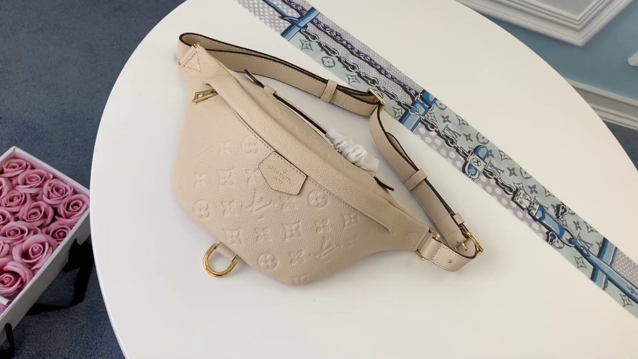 Louis Vuitton/LV BUMBAG embossed zipper waist bag tide casual chest bag - YouTube