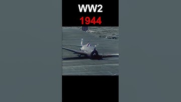 F6F Hellcat Crash Lands With One Landing Gear, WW2, 1944 [4k, 60fps, Colorized, Sound]