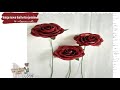 DIY - Cara membuat bunga mawar dari kertas jasmine// how to make paper flower rose bouquet
