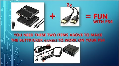 Buttkicker Gamer 2 on PS4