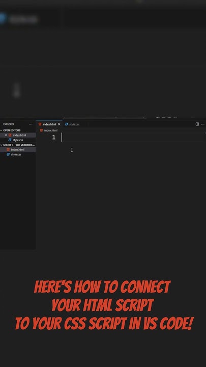 This is how you connect your HTML with CSS #coding #html #css #learning ...