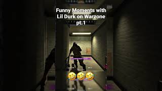 Lil Durk Funny Moments on Warzone pt.1 #shorts #gaming #warzone #lildurk #callofduty #livestream