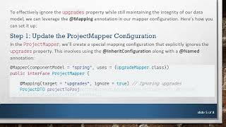 How to Ignore a Property Inside a List in MapStruct