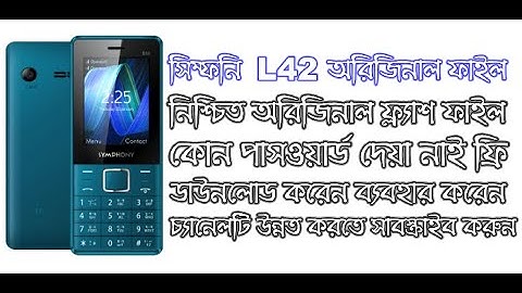 Symphony L42 Free Link Sure 1000% Read Flash File Without Password Firmware Just Download and Use it