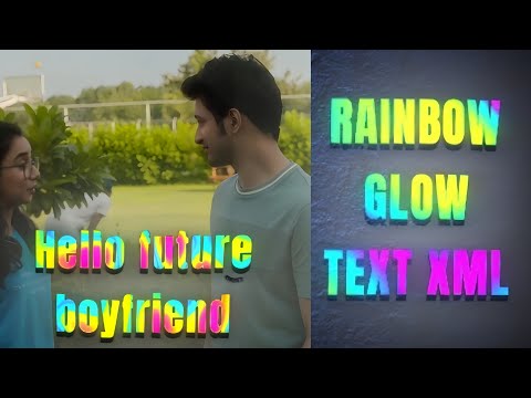 Rainbow text glow xml alight motion (Free) || #shorts #alightmotion