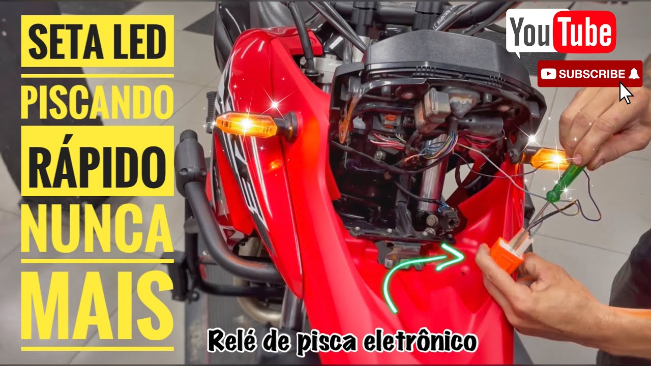 SAIBA COMO INSTALAR RELÉ NA SETA DE LED PARA PISCAR NORMAL