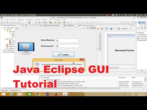 Java Eclipse GUI Tutorial 7 # Add image, pictures and icons in JFrame