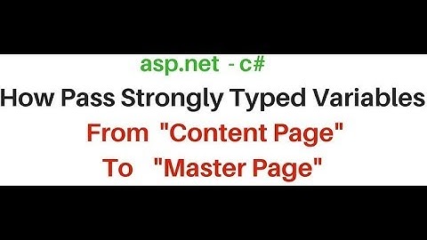 c# | how to pass strongly typed data from content to master page