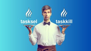 استخدام أوامر tasksel و taskkill في نظام التشغيل Windows CMD