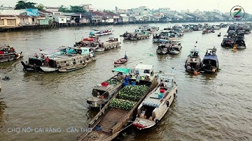 CHỢ NỔI CÁI RĂNG CẦN THƠ FLYCAM 2018 Chợ sông nước Miền Tây