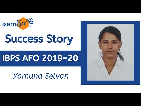 IBPS AFO Topper's Strategy - Yamuna Selvan