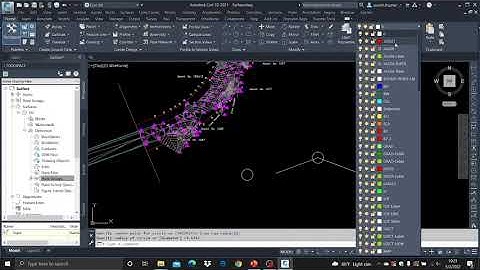Lesson 01-Civil 3D Surface Creation 2021 with a topographic survey dwg file and a point file
