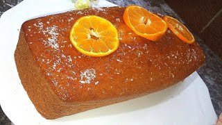 كيك البرتقال الهشة و سهلة التحضير orange cake