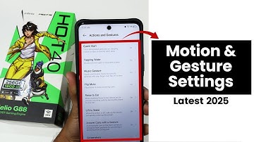 (latest 2025) Infinix Hot 40 Motion and Gesture Settings