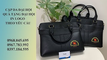 Cặp Da Đại Hội  - Quà Tặng Đại Hội In Logo Theo Yêu Cầu
