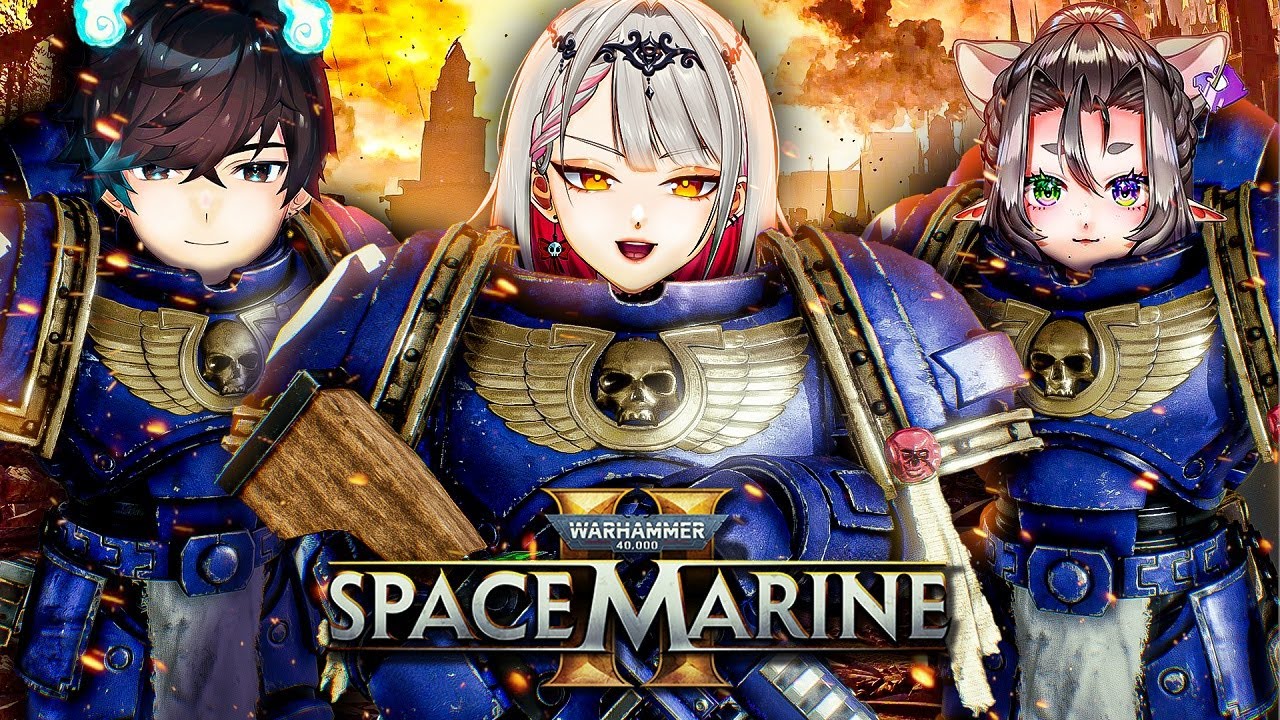 I Traumatized @loafzzzzz and @Sykkuno in Space Marine 2