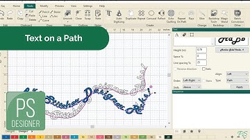 Create Text on a Path in Pro-Stitcher Designer