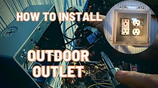 How to Install Outdoor Outlet | Christmas Lights Switch Install | Show Me Construction