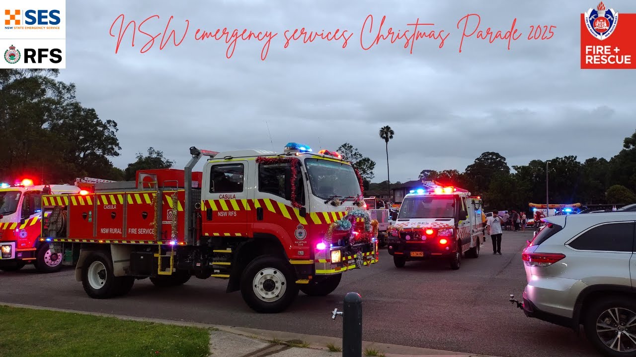 NSW emergency services Christmas Parade 2025