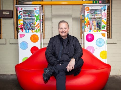 Pop-Up Free Library Installation at New Rochelle, NY Train Station by Local Artist, Charles Fazzino