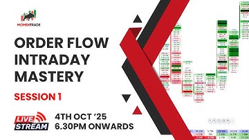 Orderflow Intraday Mastery Course | Free Live Course | Session 1