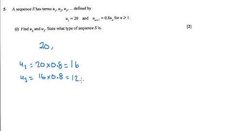 OCR non MEI Core 2 2018 q5i - A Level Sequences and Series