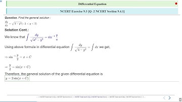 Differential Equation NCERT Exercise 9.3 Part 5 #SATHEE_ENGG #swayamprabha #engineeringexams