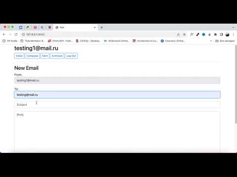 CS50w - project 3 Mail