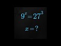 How to Solve the Exponential Equation: 9^x = 27^3 | Math Riddle by Logoc Lab