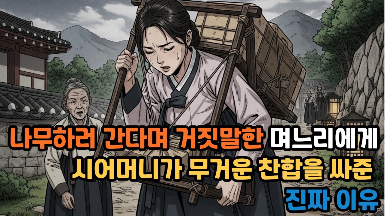 나무 하러 간다며 거짓말한 며느리에게 시어머니가 무거운 찬합을 싸준 진짜 이유 ㅣ민담ㅣ설화ㅣ전설ㅣ조선야담ㅣ옛날이야기ㅣ오디오북ㅣ수면동화ㅣ찬합ㅣ반보기ㅣ효도 | 친청어머니 | 친정엄마