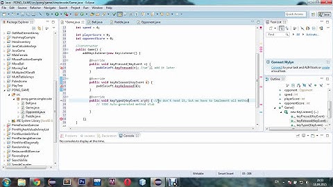 JAVA Game Development - Pong Game Part 1