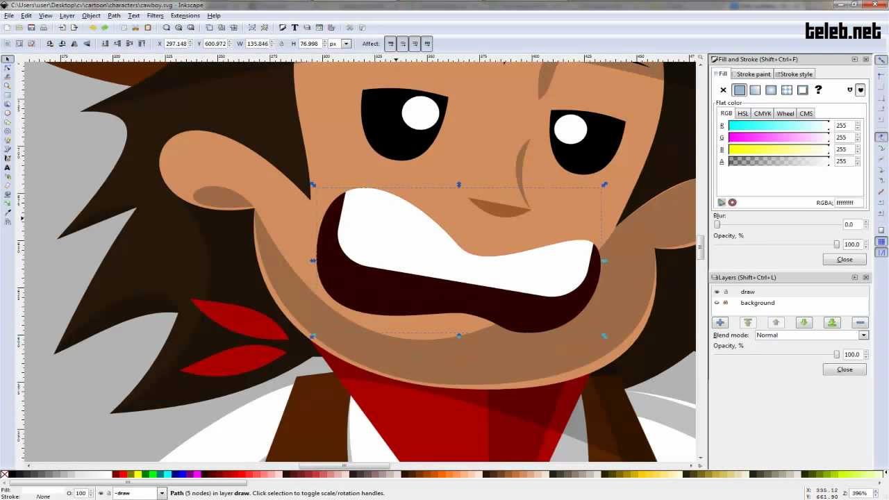 tracing cartoon character with inkscape YouTube