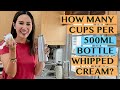 ASKCHAO: HOW MANY CUPS CAN A 500ML WHPPED REAM DISPENSER MAKE? HOW MUCH IS THE COST/CUP?