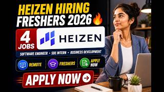 Heizen Hiring Freshers 2026 🔥 4 Jobs | Software Engineer, SDE Intern & Business | Remote | Apply Now