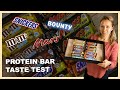 SNICKERS, MARS, M&M & BOUNTY | Protein Bar Taste Test & Review