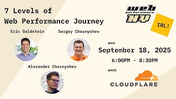 7 Levels of a Web Performance Journey