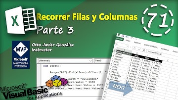 Recorrer Filas y Columnas Parte 3 | VBA Excel 2013 #71