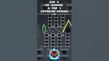 day 3 of making a top 1 extreme demon  #geometrydash #gd #demon #brainrot #secretway #ts2