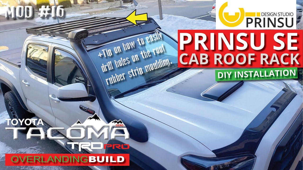 DIY Prinsu Roof Rack SE with lightbar Install onto 3rd Gen 20162021