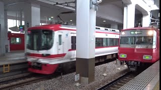 太田川駅  1700系 特急 岐阜行き・6500系 準急 中部国際空港行き・6000系 普通 知多半田行き 発車