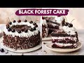 Black Forest Cake Recipe | Bakery Style Eggless Black Forest Cake at home | Easy Recipe